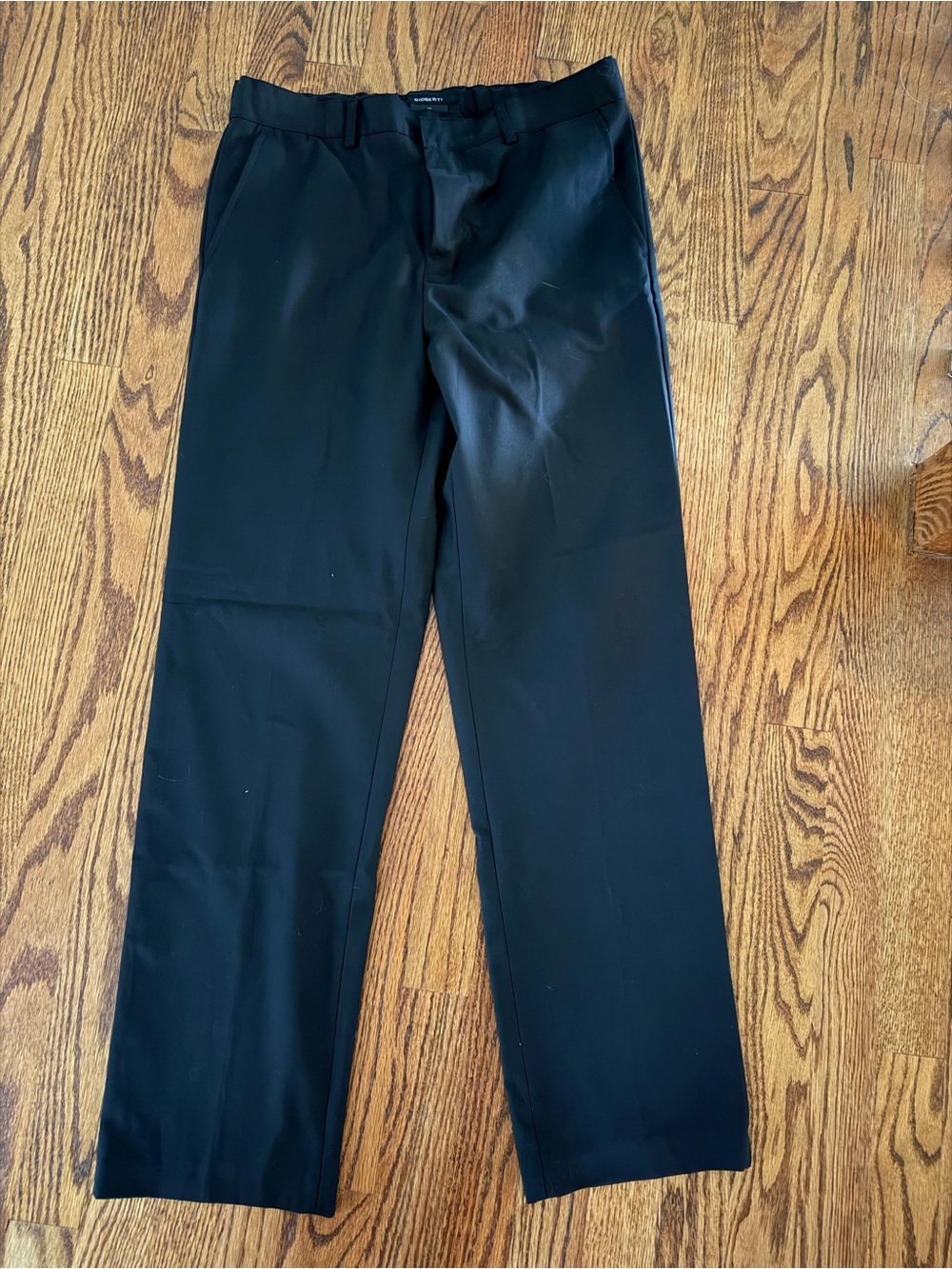 Youth Black Dress Pants with Belt Loops by